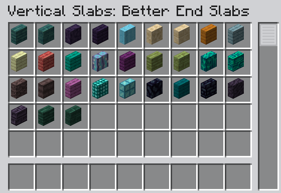 Slabs in inventory