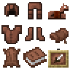 Consistent Brown Leather - Items