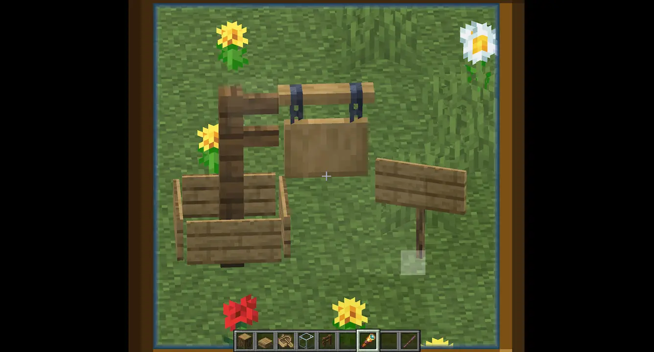 Signs far away with pack enabled