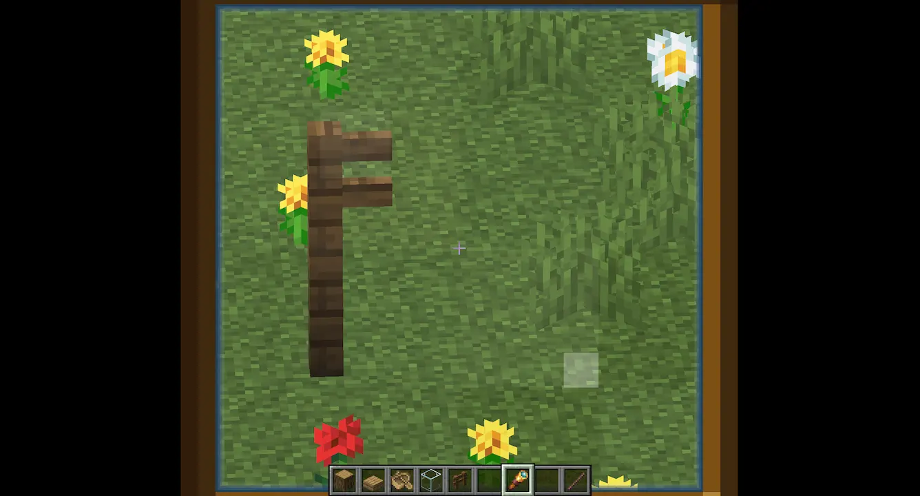 Signs far away in vanilla